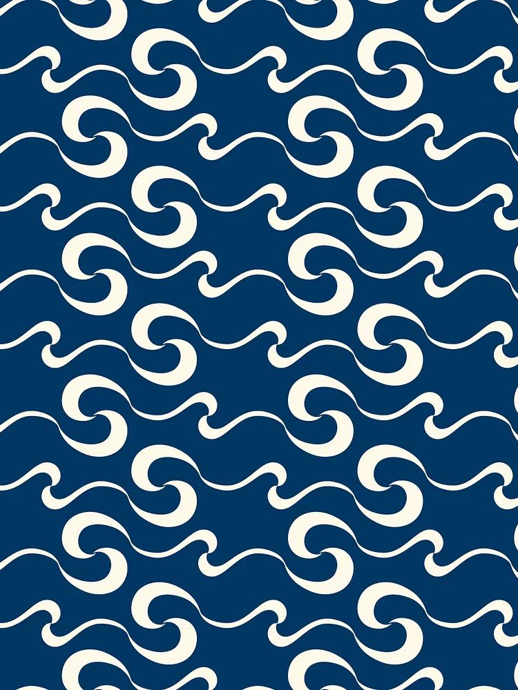 Abstract fluid pattern background, seamless sea wave — Art Print. poster — fine-art art