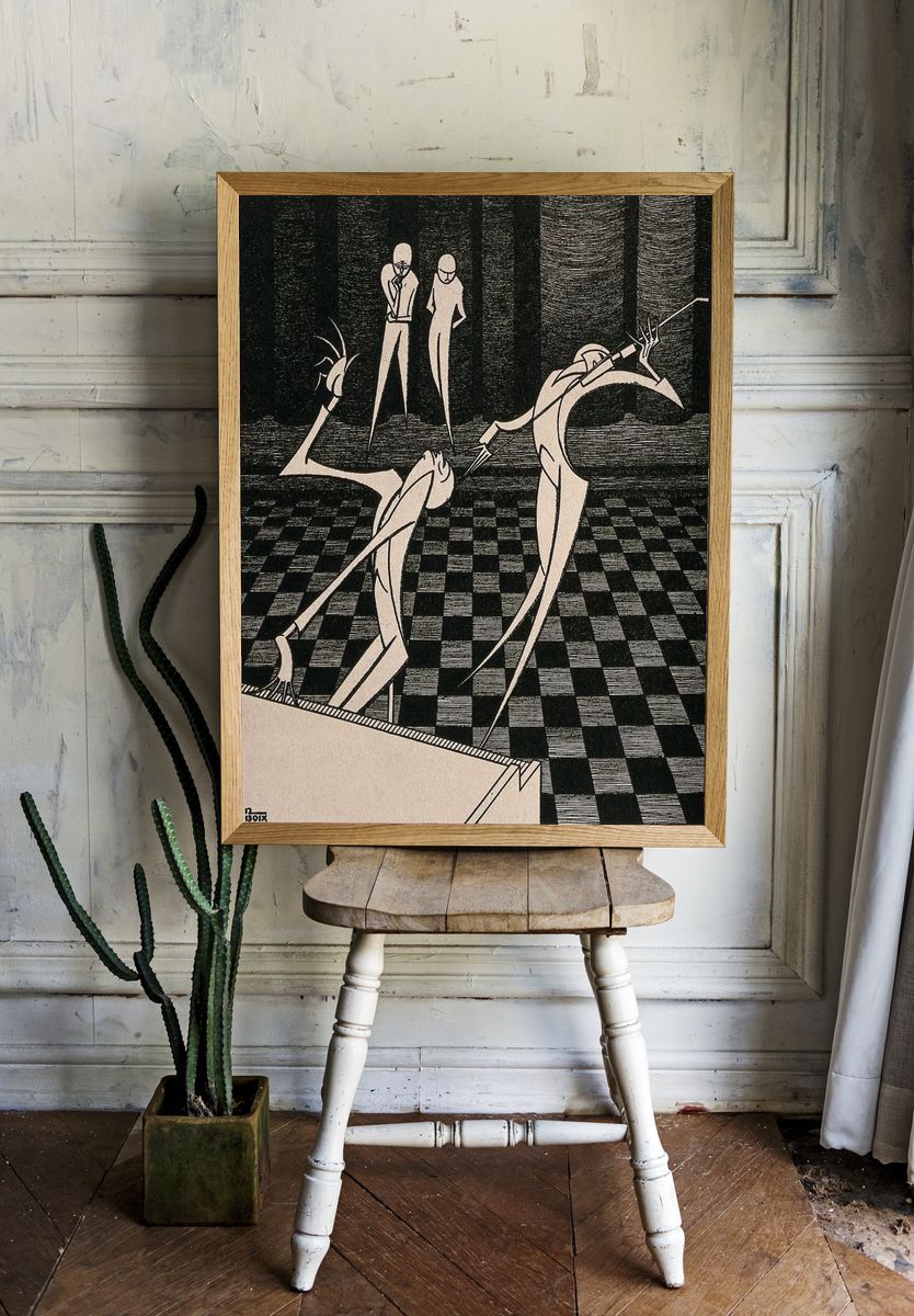 Abstract Jazz Performance Poster. — room view 1