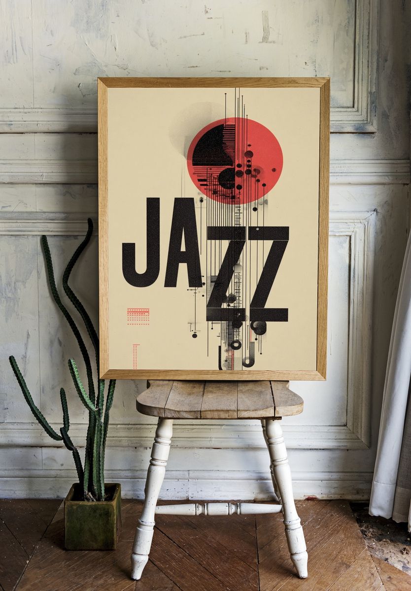 Jazz — Typography Print room preview