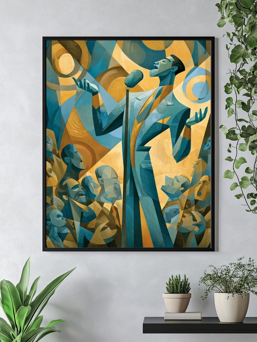 Jazz Singer — Fine-Art Print. — room view 4