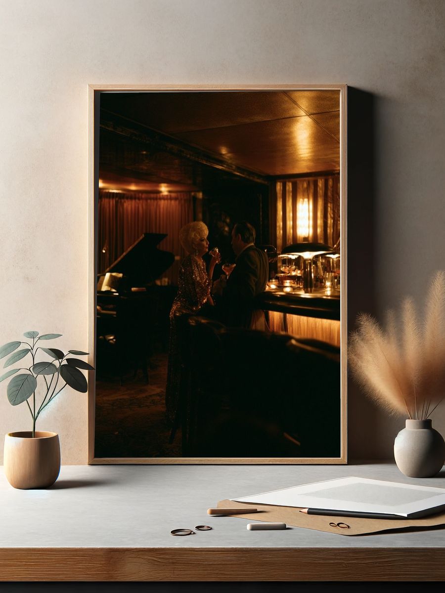 Jazz Club Night Photography Poster. — room view 2