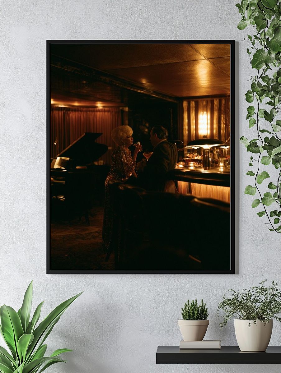 Jazz Club Night Photography Poster. — room view 4