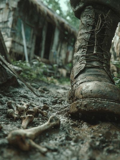 Muddy Jungle Boot Photography Poster. poster