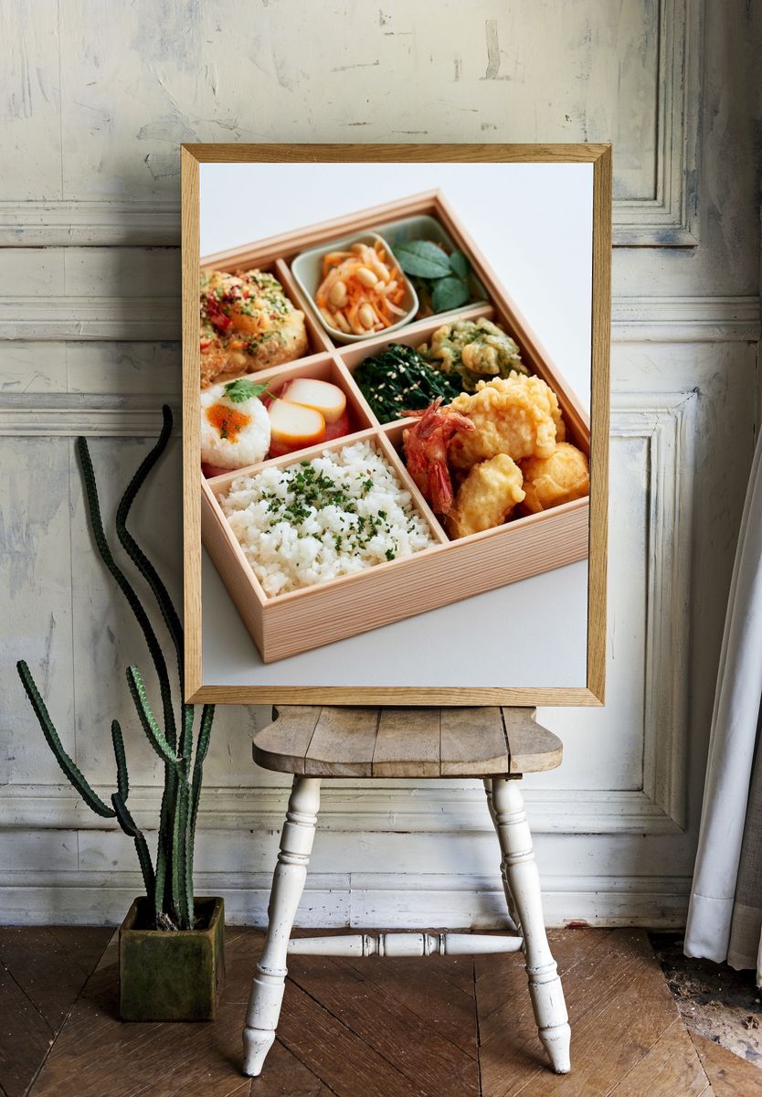 Japanese Bento Box Photography Poster. — room view 1