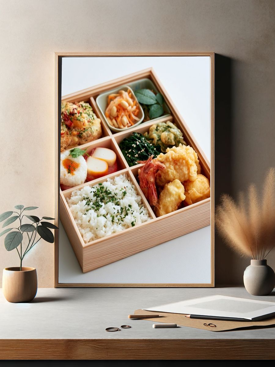 Japanese Bento Box Photography Poster. — room view 2