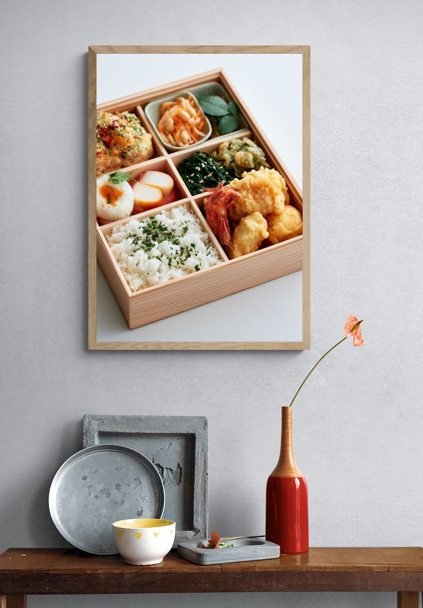 Japanese Bento Box Photography Poster. — room view 3