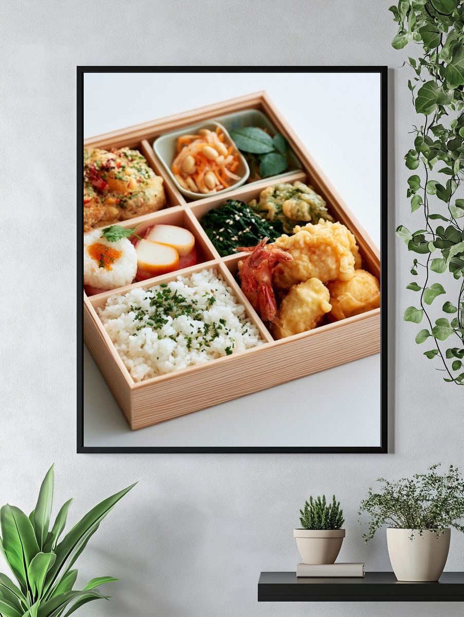 Japanese Bento Box Photography Poster. — room view 4