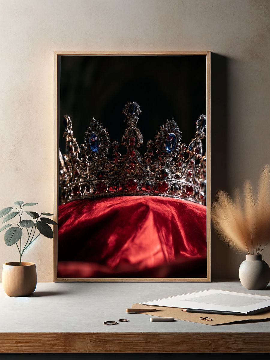 Jeweled Crown Photography Poster. — room view 2