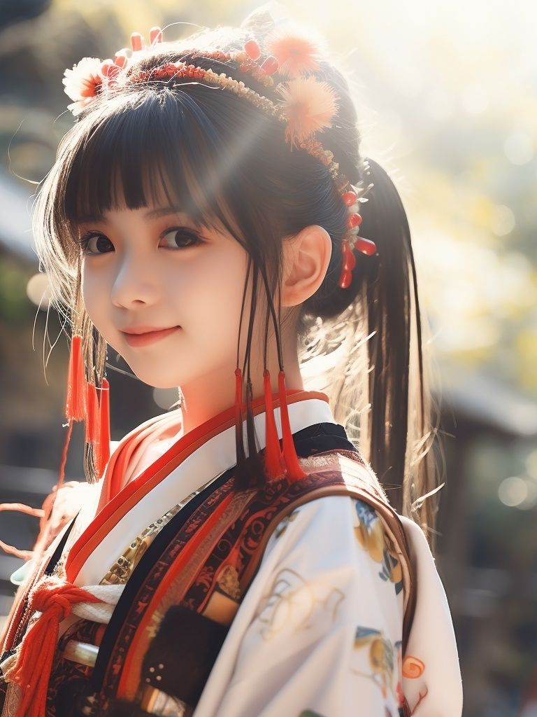 Japanese Girl Portrait Photography Poster. poster — photography art