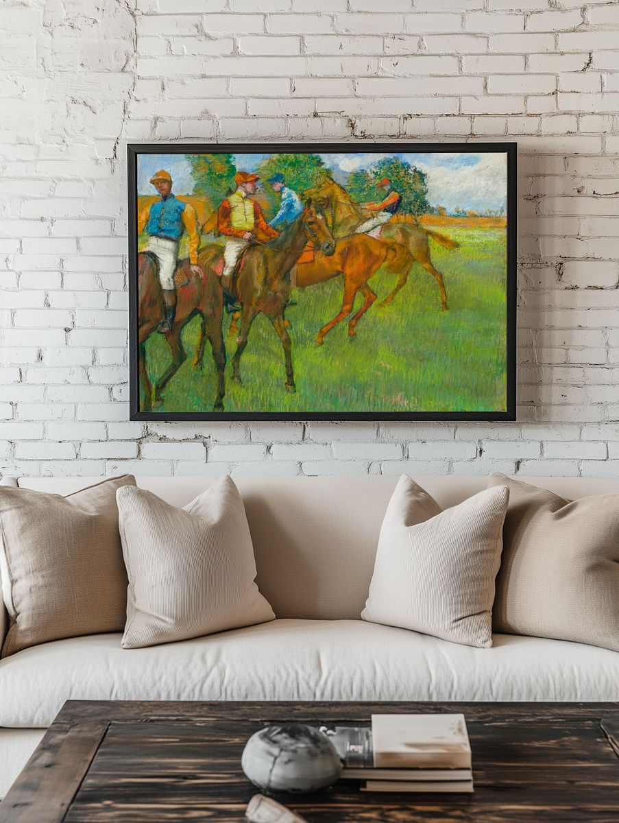 Jockeys on Horses — Fine Art Print room preview