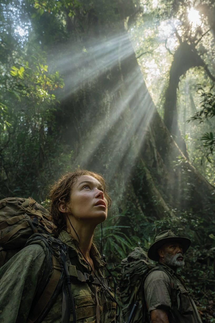 Explorers in the Jungle — Adventure Print. poster detail