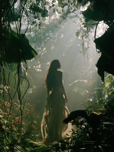 Jungle Silhouette Photography Poster. poster