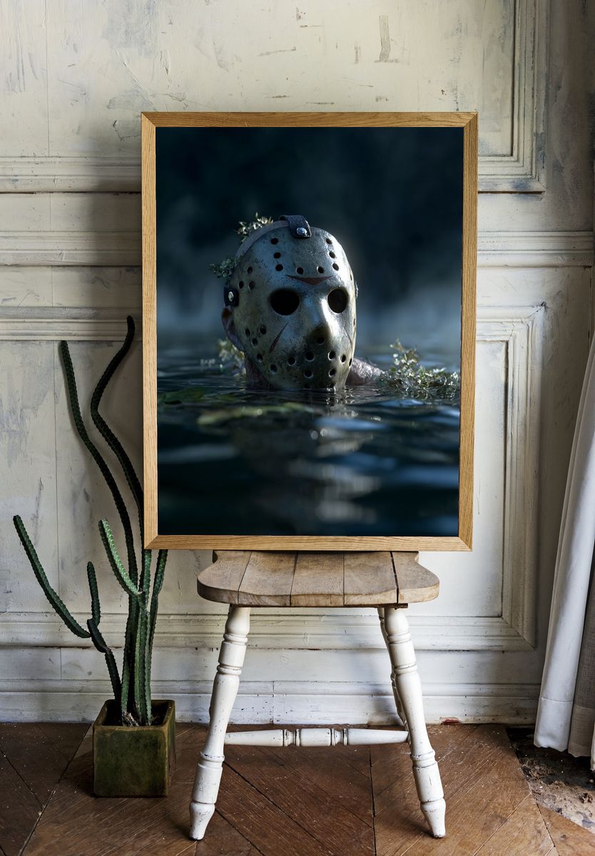 Jason Voorhees — Horror Movie Print. — room view 1