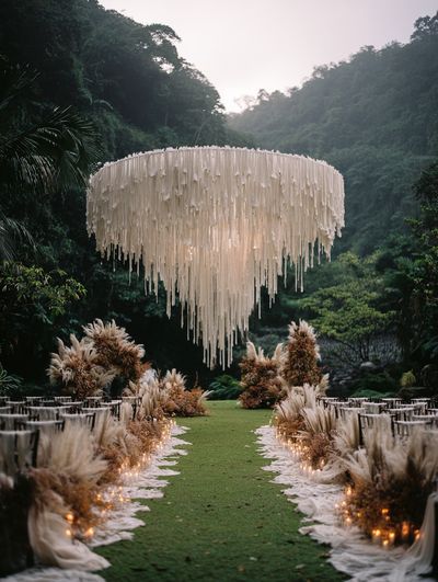 Jungle Wedding Chandelier Photography Poster. poster print