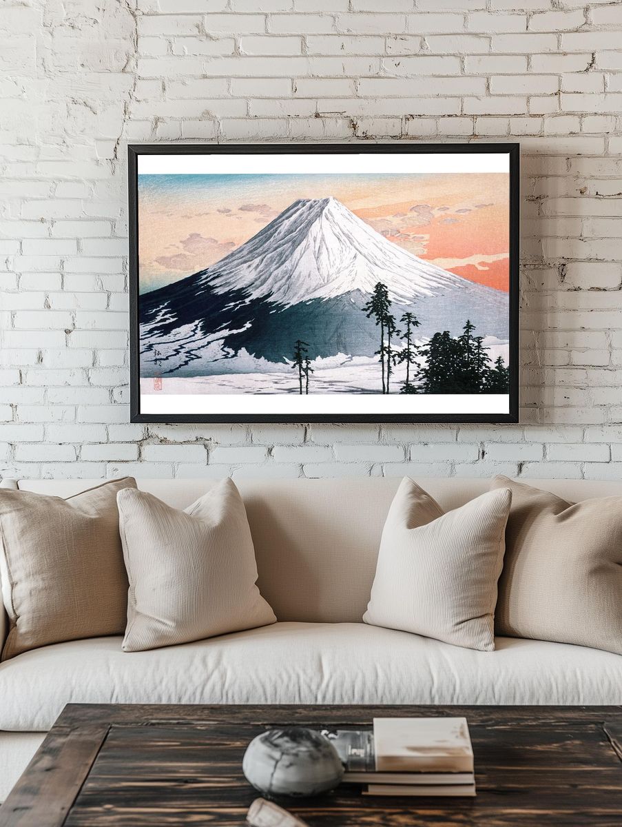 Mount Fuji — Japanese Woodblock Print Poster room preview
