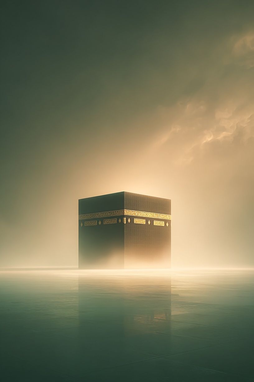 Kaaba in Serenity — Fine Art Print. poster — fine-art art