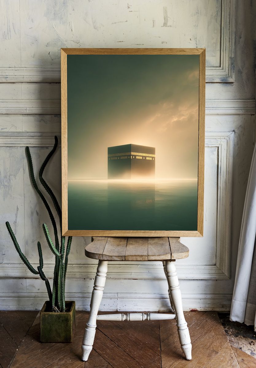 Kaaba in Serenity — Fine Art Print room preview