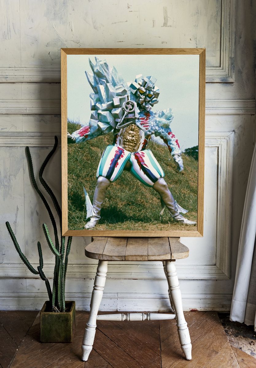 Kaiju Suit Hero Photography Poster. — room view 1