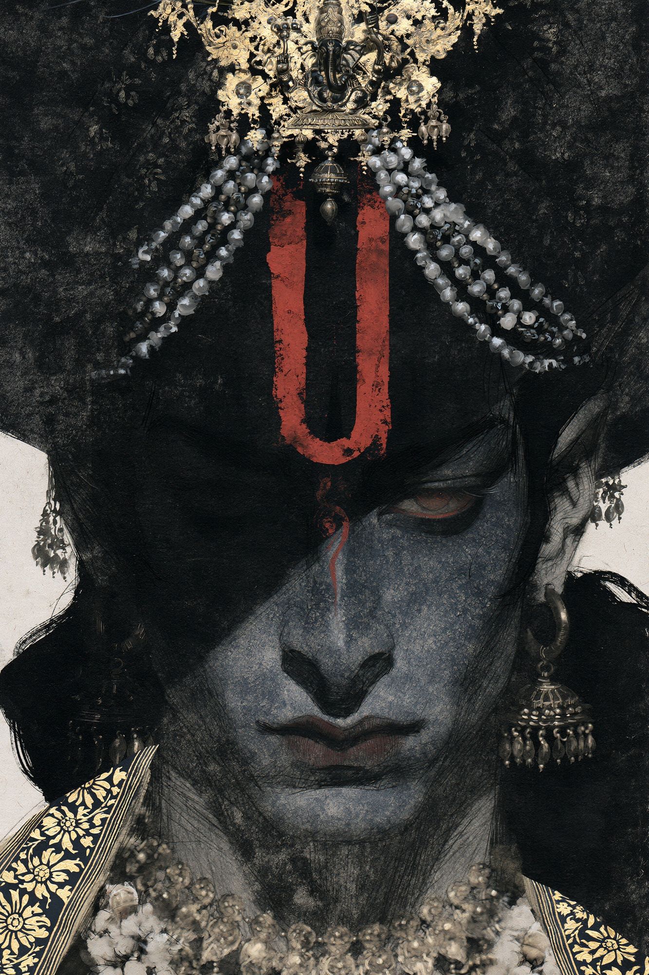 Kali Divine Portrait Print. poster detail