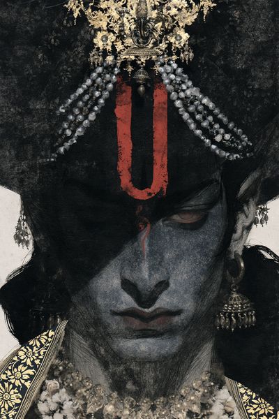 Kali Divine Portrait Print. poster