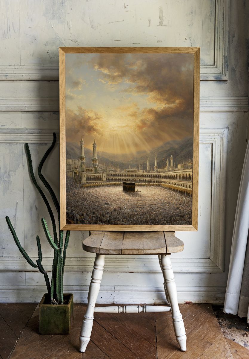 Kaaba at Sunset — Fine Art Print. — room view 1