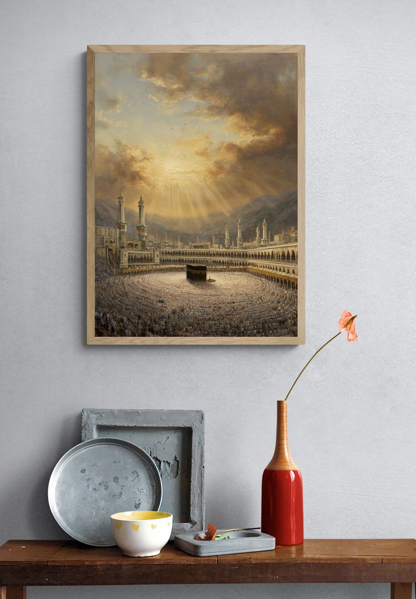 Kaaba at Sunset — Fine Art Print. — room view 3