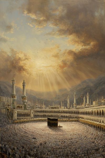 Kaaba at Sunset — Fine Art Print. poster