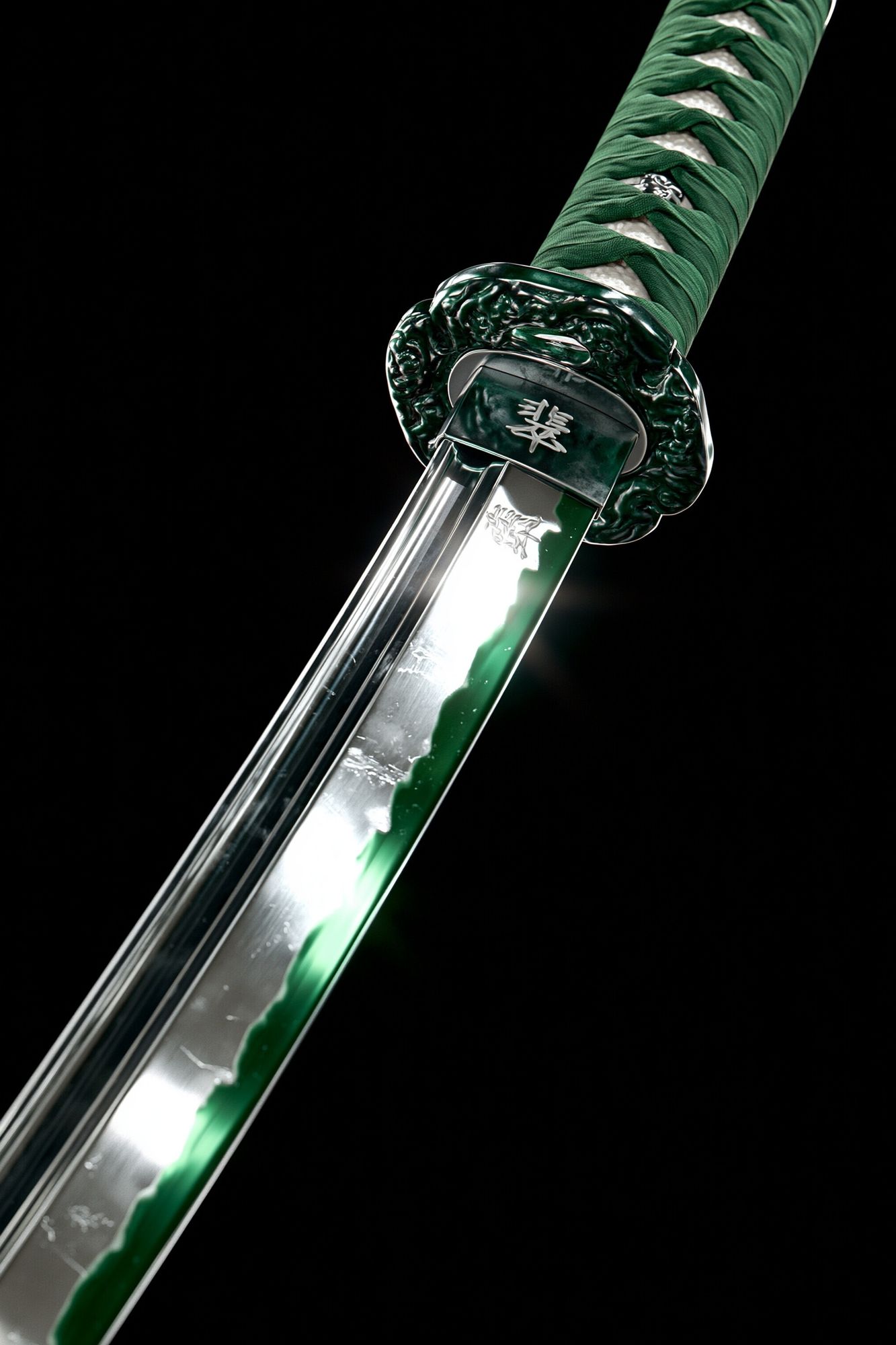 Green Katana Photography Poster. poster detail