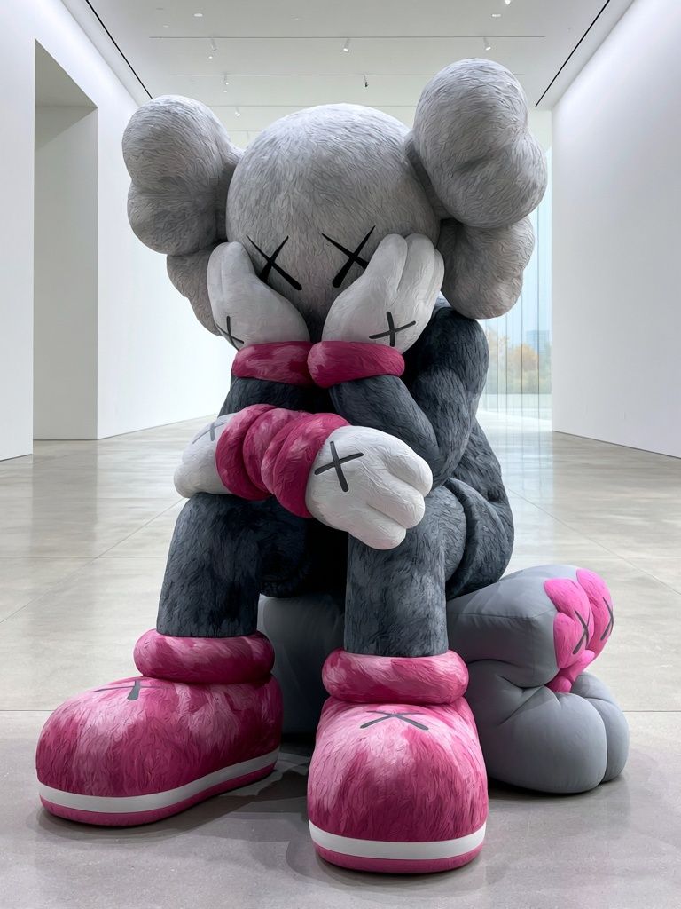 Kaws Companion Sculpture Poster. poster — fine-art art