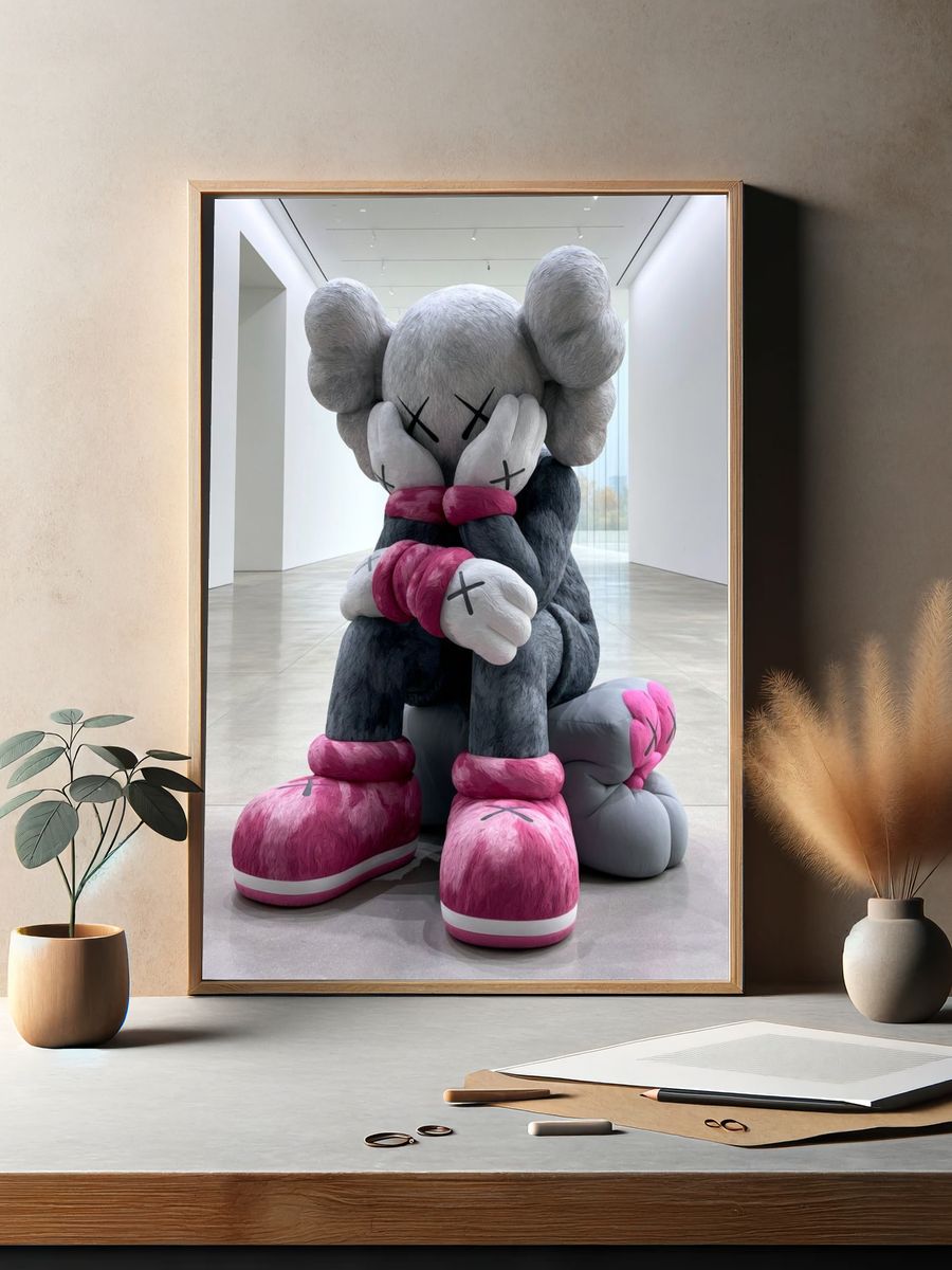 Kaws Companion Sculpture Poster. — room view 2