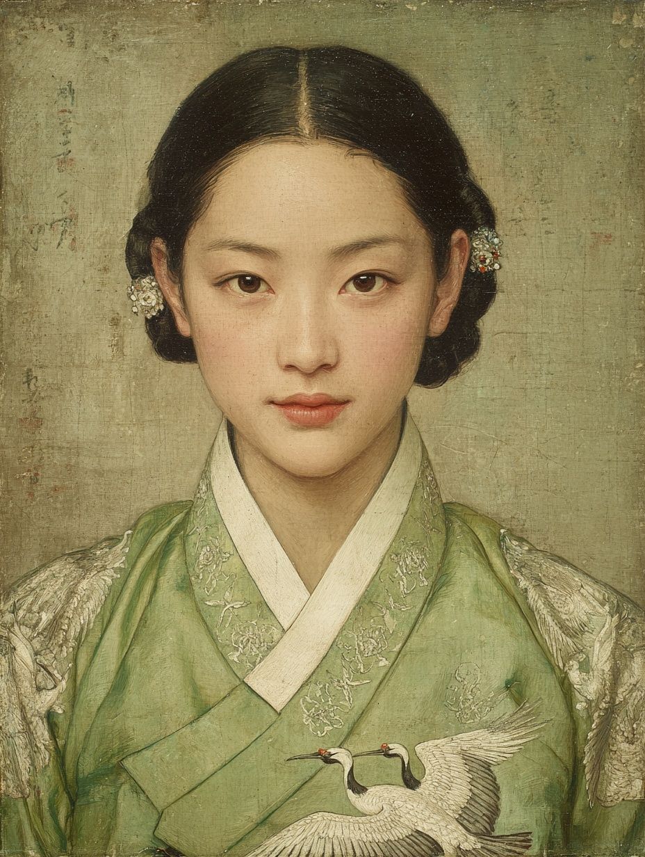 Korean Portrait Fine-Art Poster. poster — fine-art art
