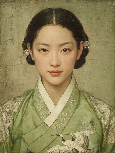 Korean Portrait Fine-Art Poster. poster