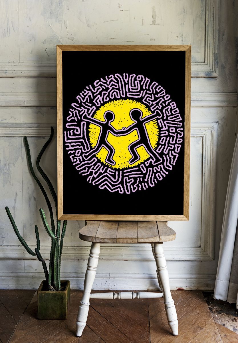 Keith Haring Dance Poster. room preview