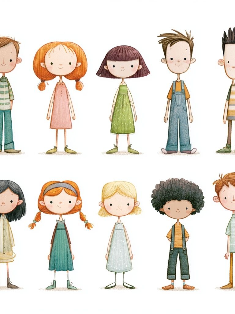 Cute Children Illustration Poster. poster detail