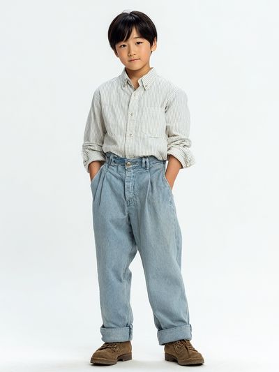 Stylish Young Boy Portrait Poster. poster print