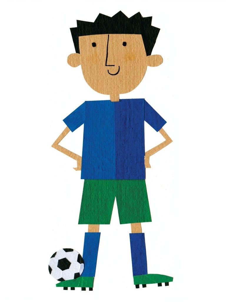Soccer Boy Illustration Poster. poster detail