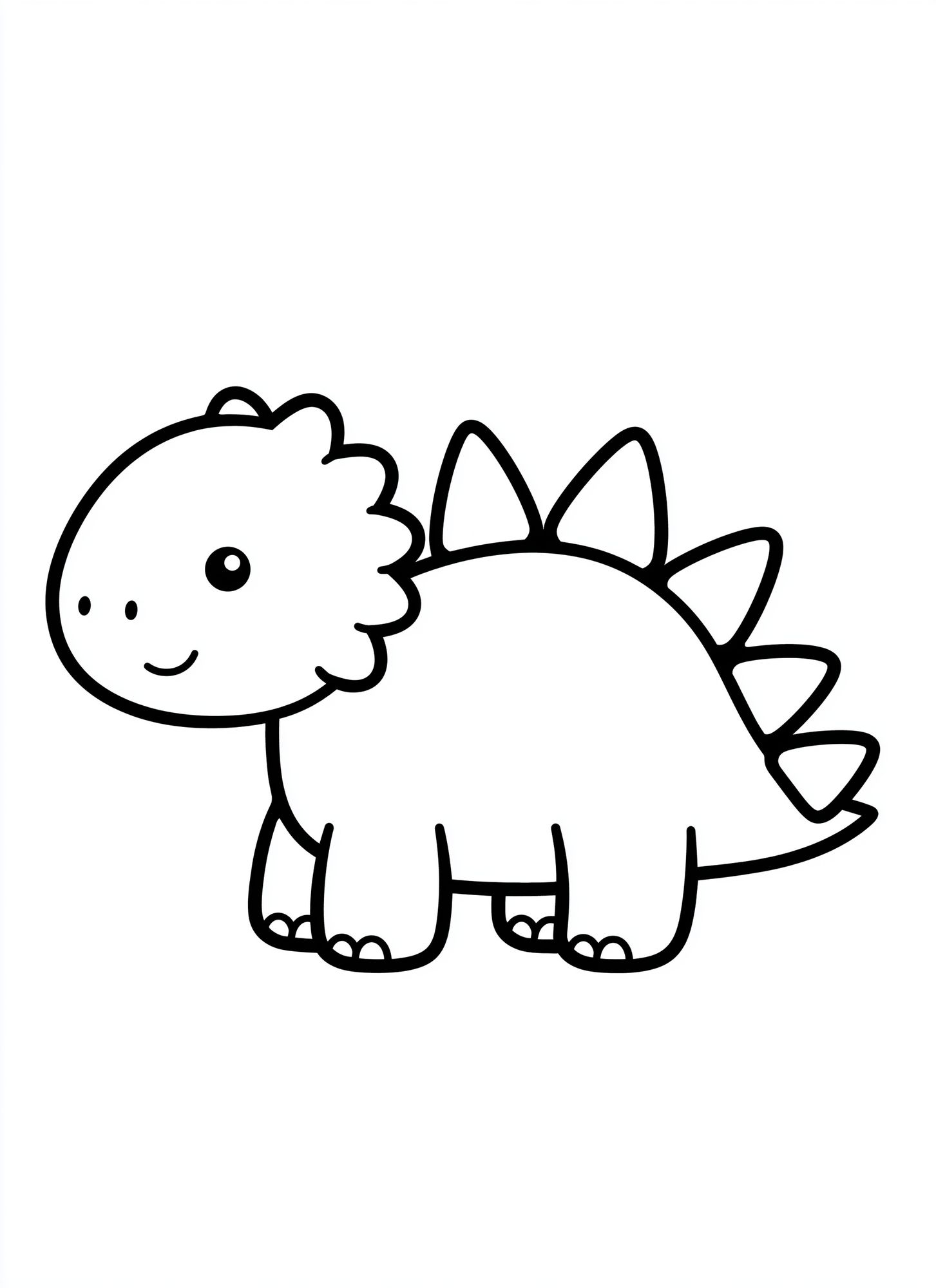 Cute Dinosaur Line Art Poster. poster detail