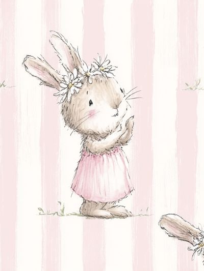 Bunny Ballet Nursery Print. poster print
