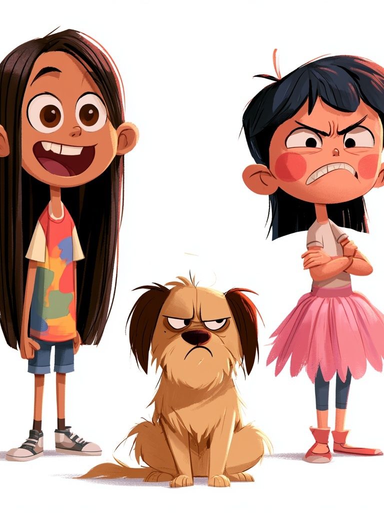 Playful Kids Characters Illustration Poster. poster — kids art
