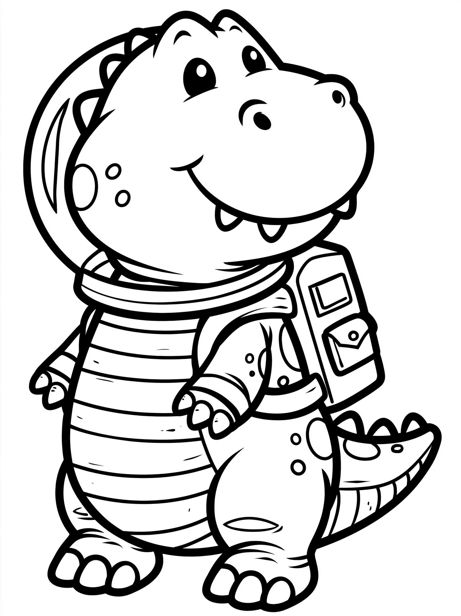 Cute Dinosaur Cartoon Print. poster — kids art