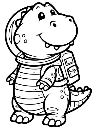 Cute Dinosaur Cartoon Print. poster print