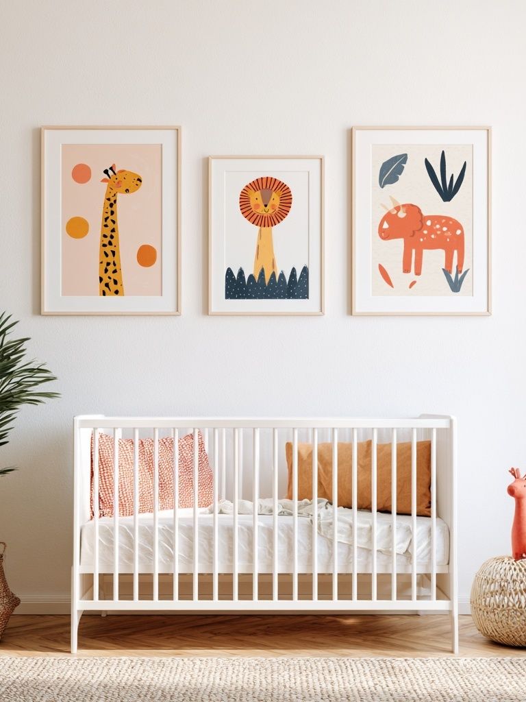 Safari Nursery Animal Print Poster. poster detail