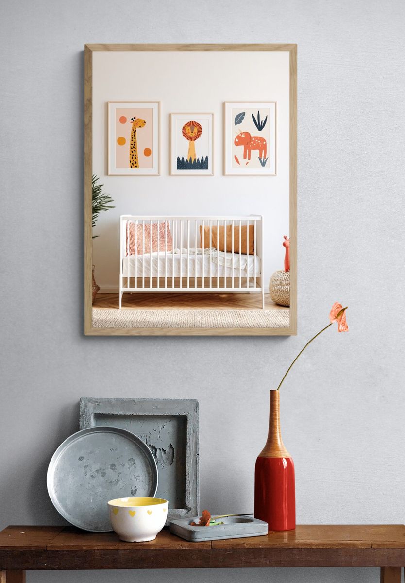 Safari Nursery Animal Print Poster. — room view 3
