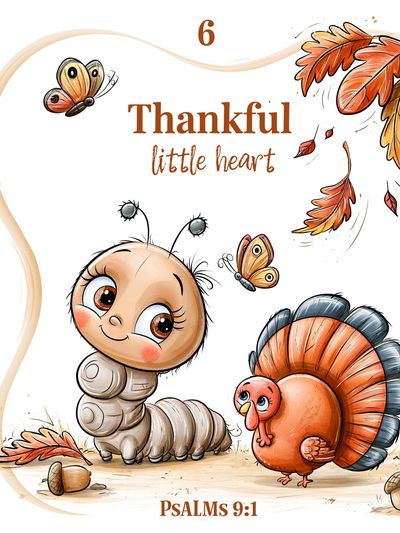 Thankful Little Heart Nursery Print. poster print