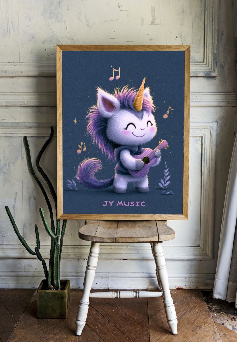 Unicorn Music Poster. — room view 1