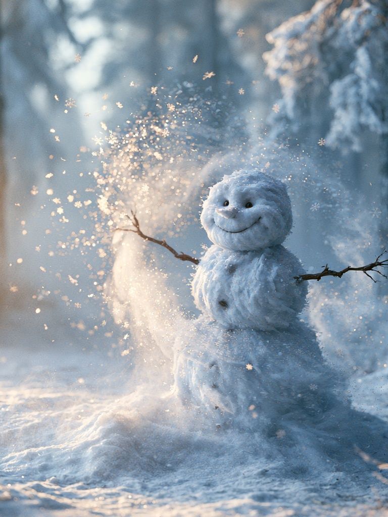 Snowman Winter Wonderland Print. poster detail
