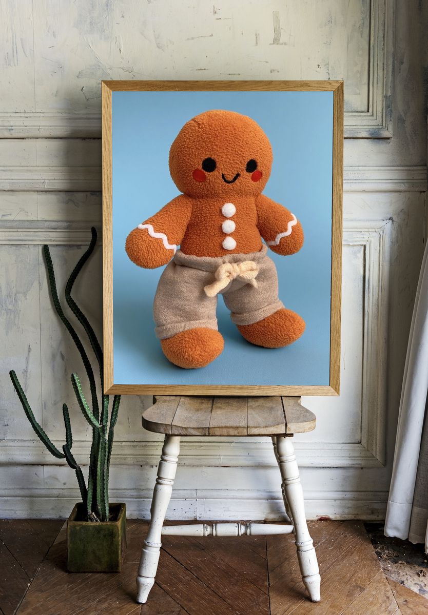 Gingerbread Plush Toy Poster. — room view 1