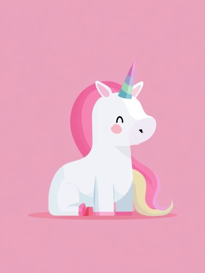 Cute Unicorn Kids Room Poster. poster