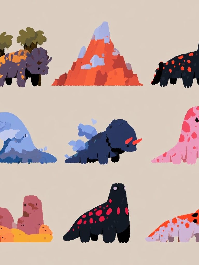 Cute Dinosaur Nursery Poster. poster — kids art