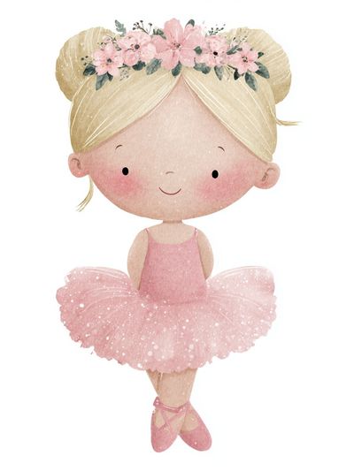 Ballet Dancer — Kids Illustration Print. poster print